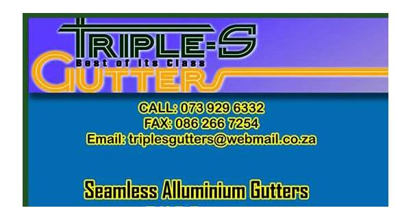 Triple S Gutters Pietermaritzburg Logo